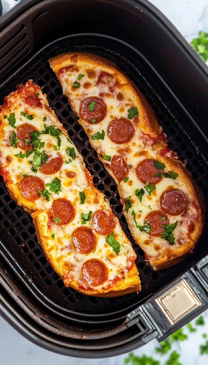 Air Fryer French Bread Pizza