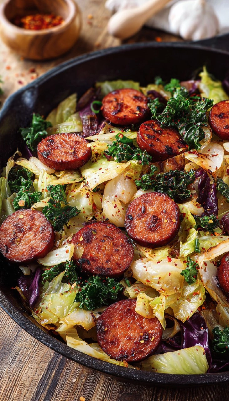 Sausage and Cabbage Skillet