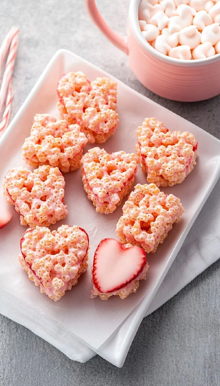 Strawberry Rice Krispie Treats