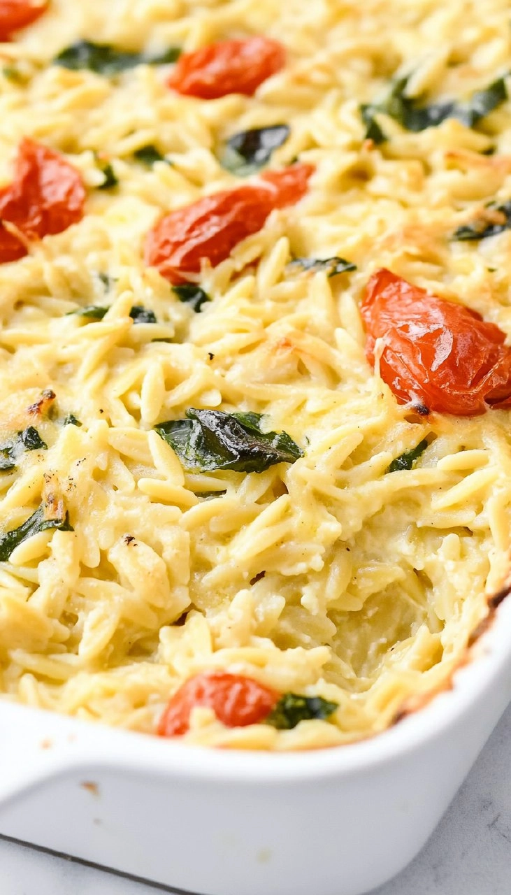 Boursin Orzo Bake