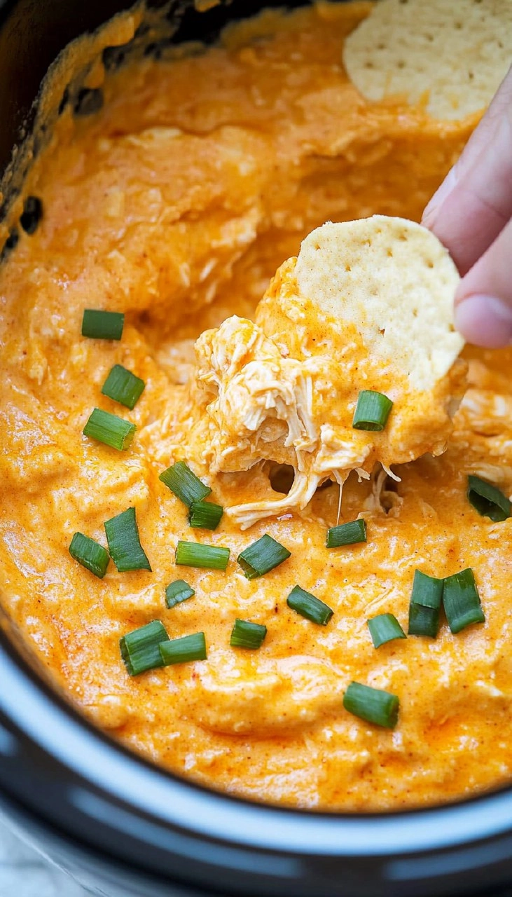 Crockpot Buffalo Chicken Dip