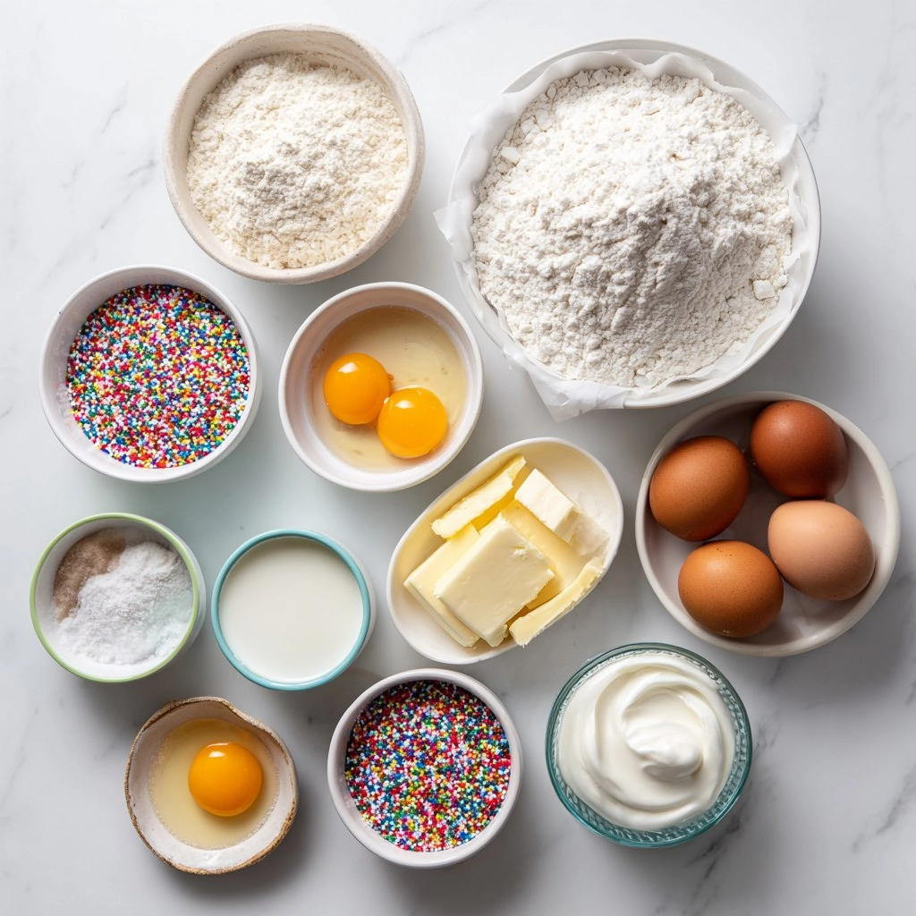 Fluffy Funfetti Cupcakes