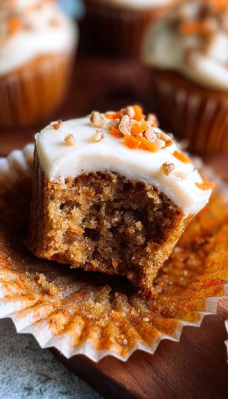 Gluten Free Carrot Cake Cupcakes