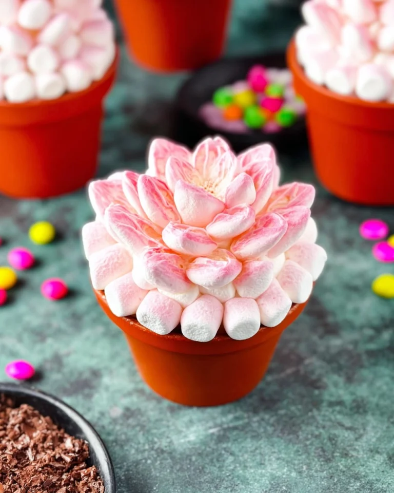 Marshmallow-Cupcakes-Flower-Pot-Recipe
