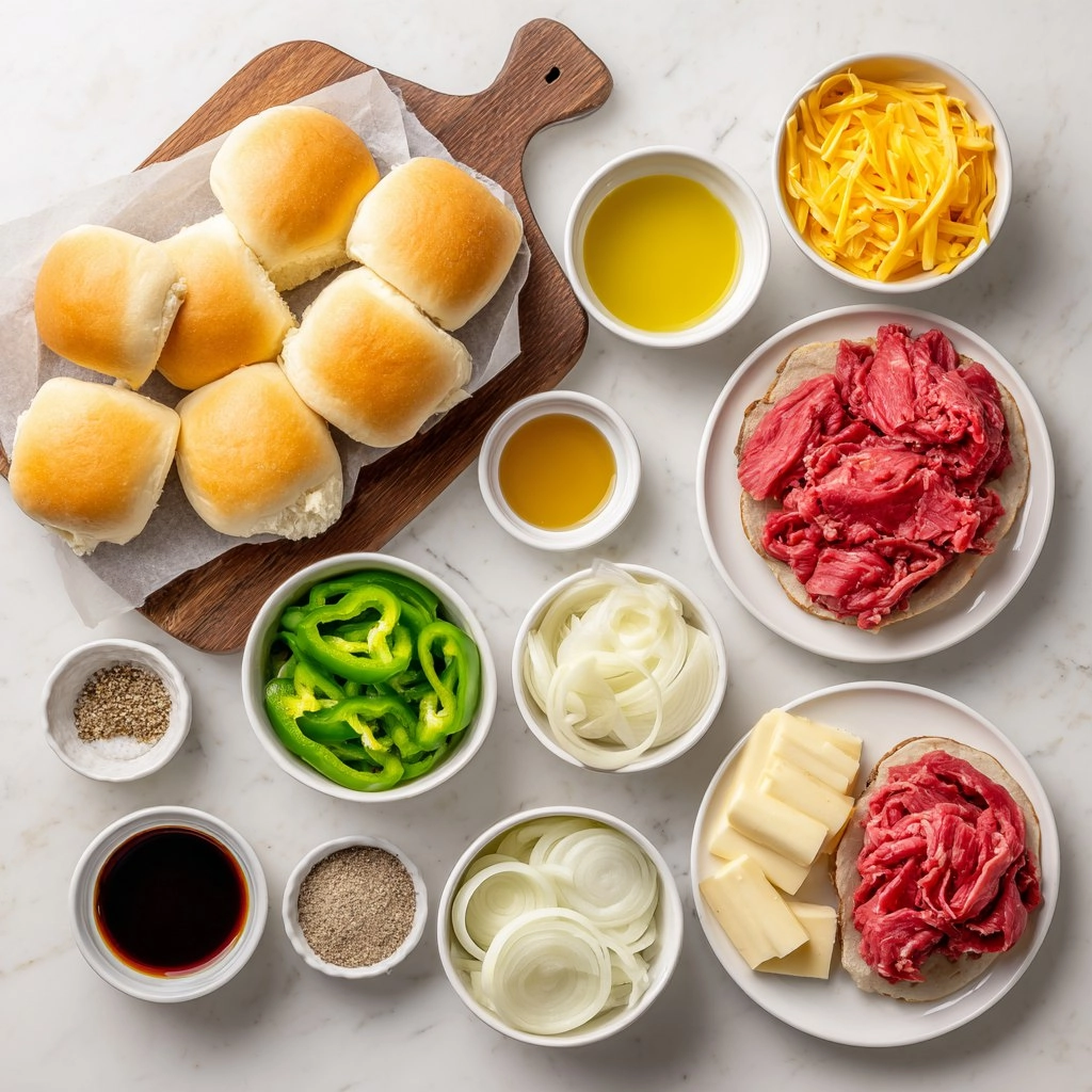 Philly Cheesesteak Sliders