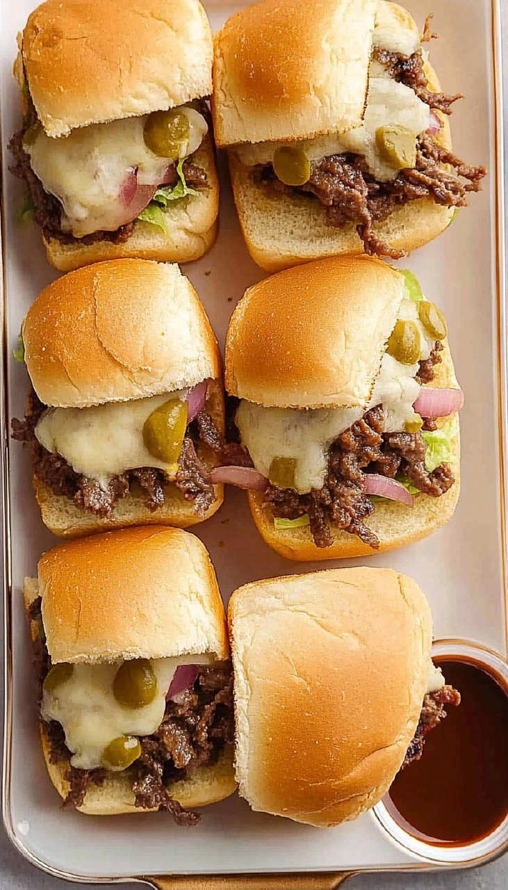 Philly Cheesesteak Sliders