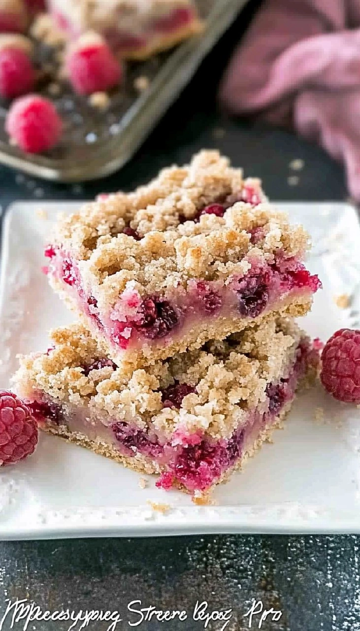 Raspberry Streusel Bars