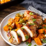 Sheet Pan Hot Honey Chicken and Sweet Potatoes 103 Sheet-Pan-Hot-Honey-Chicken-and-Sweet-Potatoes-Recipe