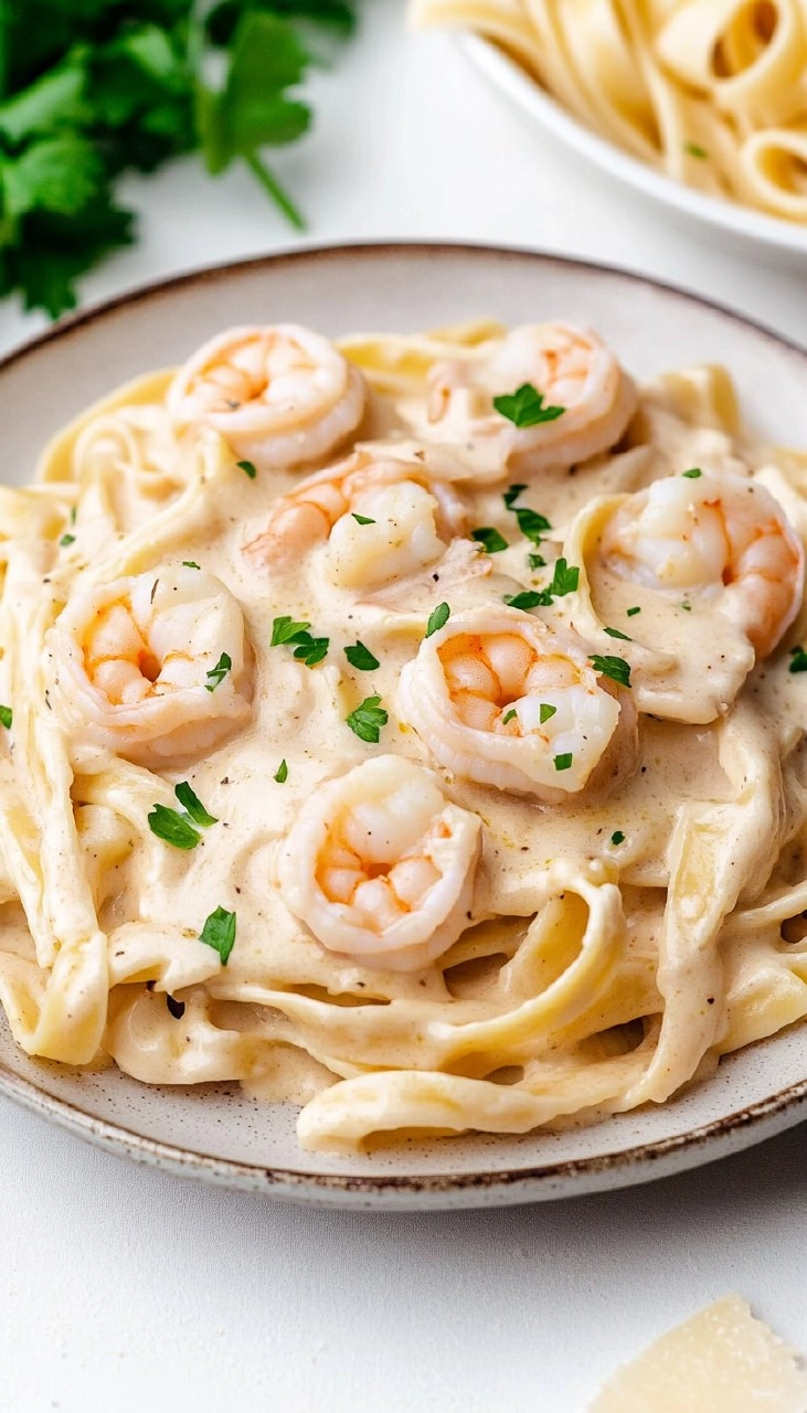 Shrimp Fettuccine Alfredo
