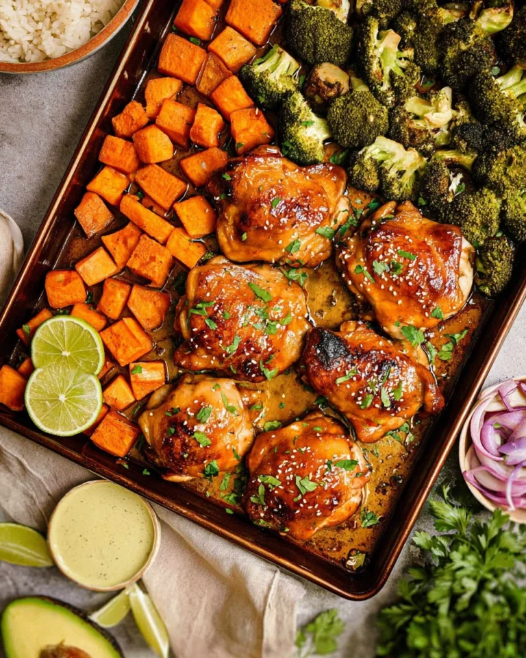 Spicy-Honey-Chicken-Sheet-Pan-Dinner-Recipe