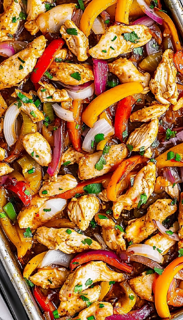 Spicy Honey Chicken Sheet Pan Dinner