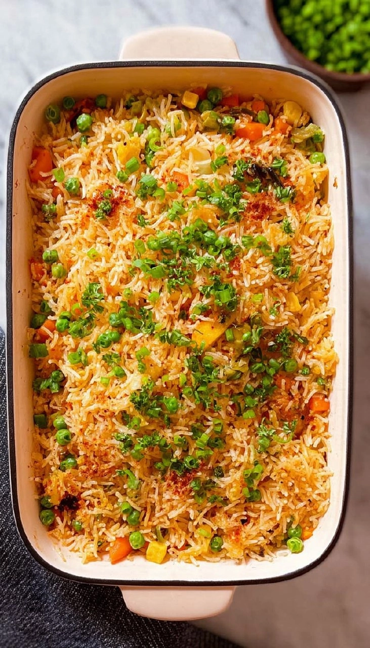 Baked Veggie Fried Rice 140 Baked Veggie Fried Rice