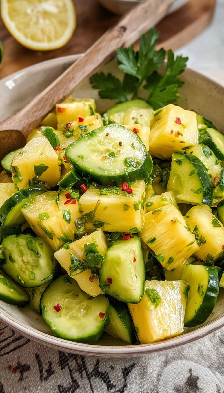 Pineapple Cucumber Salad