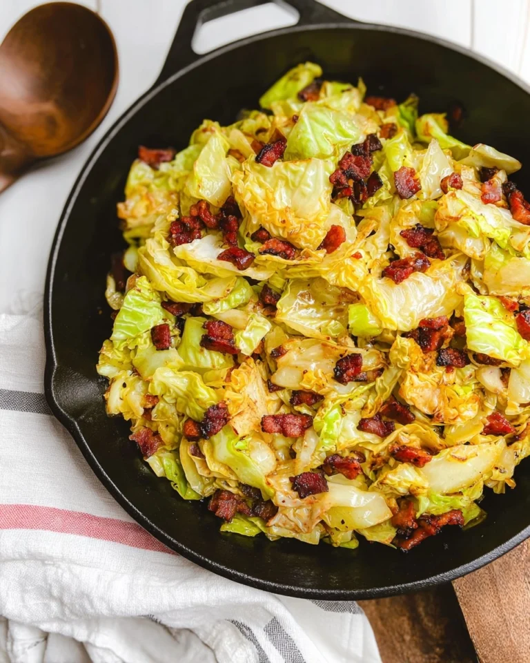Sauteed-Savoy-Cabbage-with-Bacon-Recipe