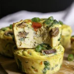 Spinach Mushroom Pepper Onion Baked Vegan Egg Bites 123 Spinach-Mushroom-Pepper-Onion-Baked-Vegan-Egg-Bites-Recipe