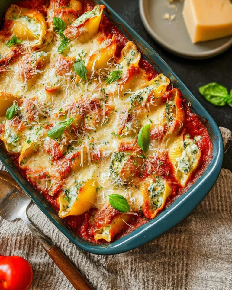 Stuffed-Pasta-Shells-Whipped-Cottage-Cheese-Spinach-Recipe