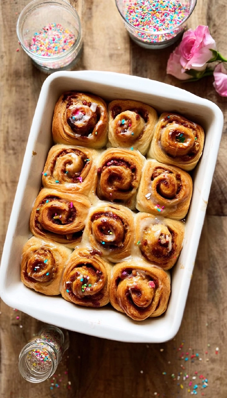 funfetti cake cinnamon rolls 125 funfetti cake cinnamon rolls