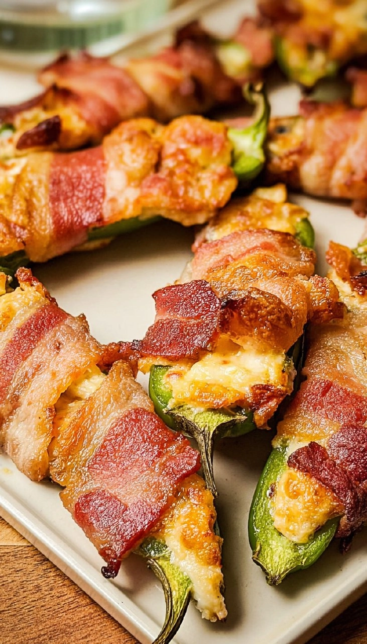 Bacon Wrapped Jalapeno Poppers
