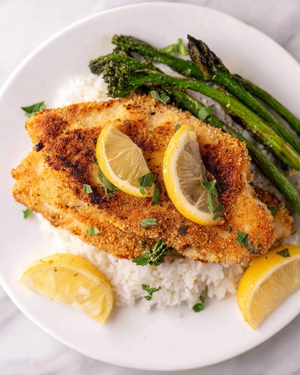 Baked Garlic Parmesan Flounder