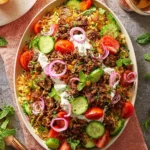 Beef Shawarma Crispy Rice Salad 156 Beef-Shawarma-Crispy-Rice-Salad-Recipe