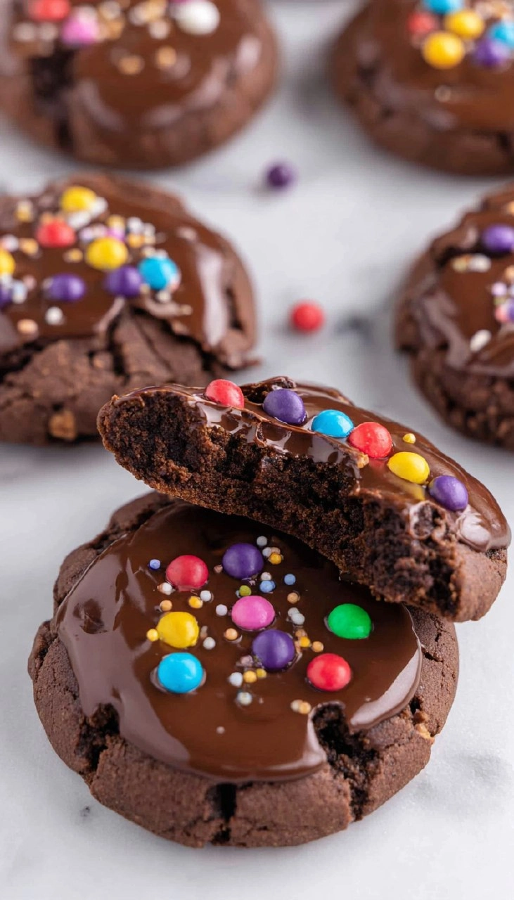 Cosmic Brownie Cookies
