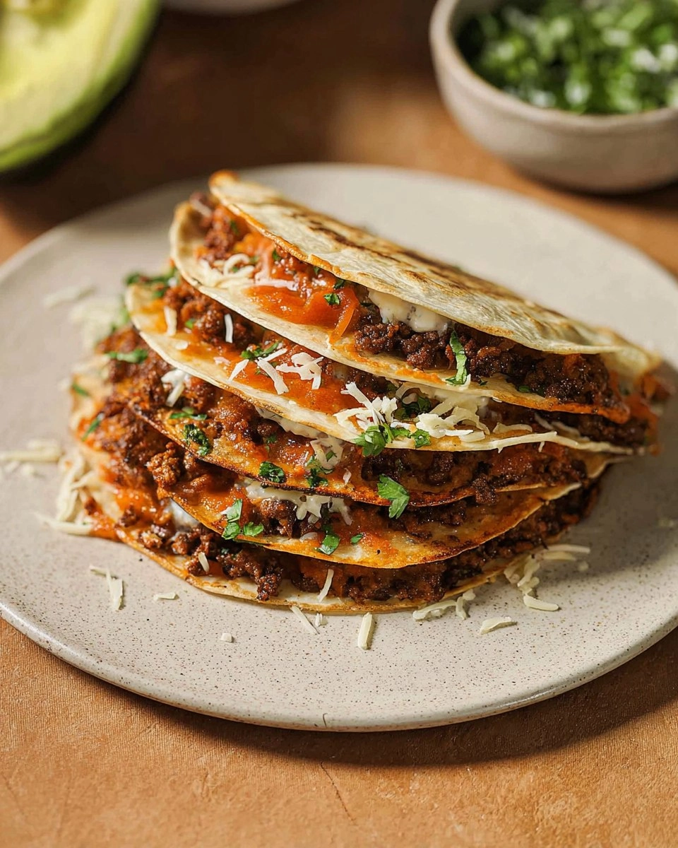 Ground Beef Baked Tacos