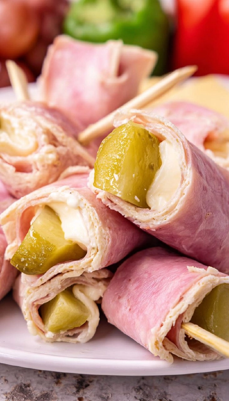 Ham And Pickle Roll-Ups 75 Ham And Pickle Roll-Ups