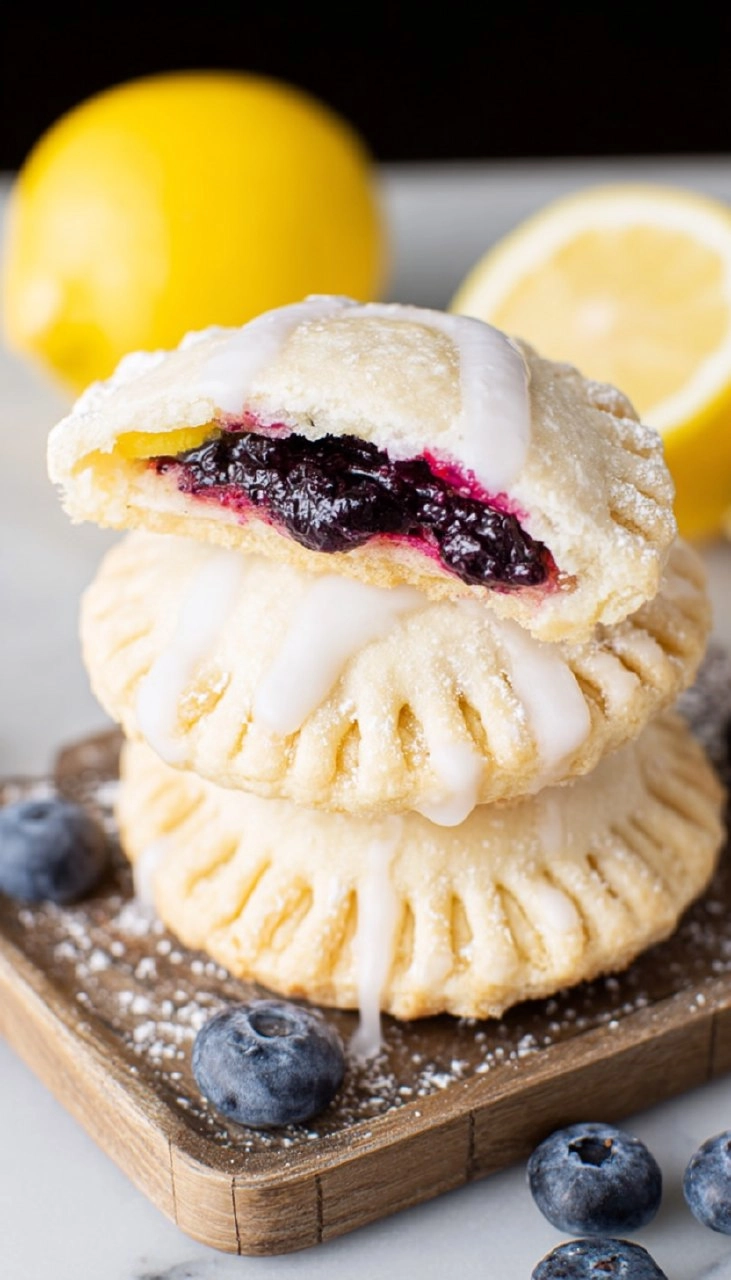 Lemon Blueberry Pie Cookies Hand Pie