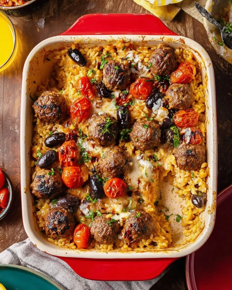 Mediterranean-Meatball-Casserole-Dump-and-Bake-Recipe
