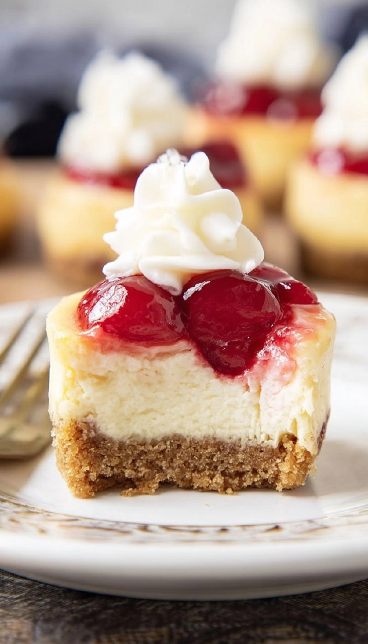 Mini Cherry Cheesecakes 85 Mini Cherry Cheesecakes