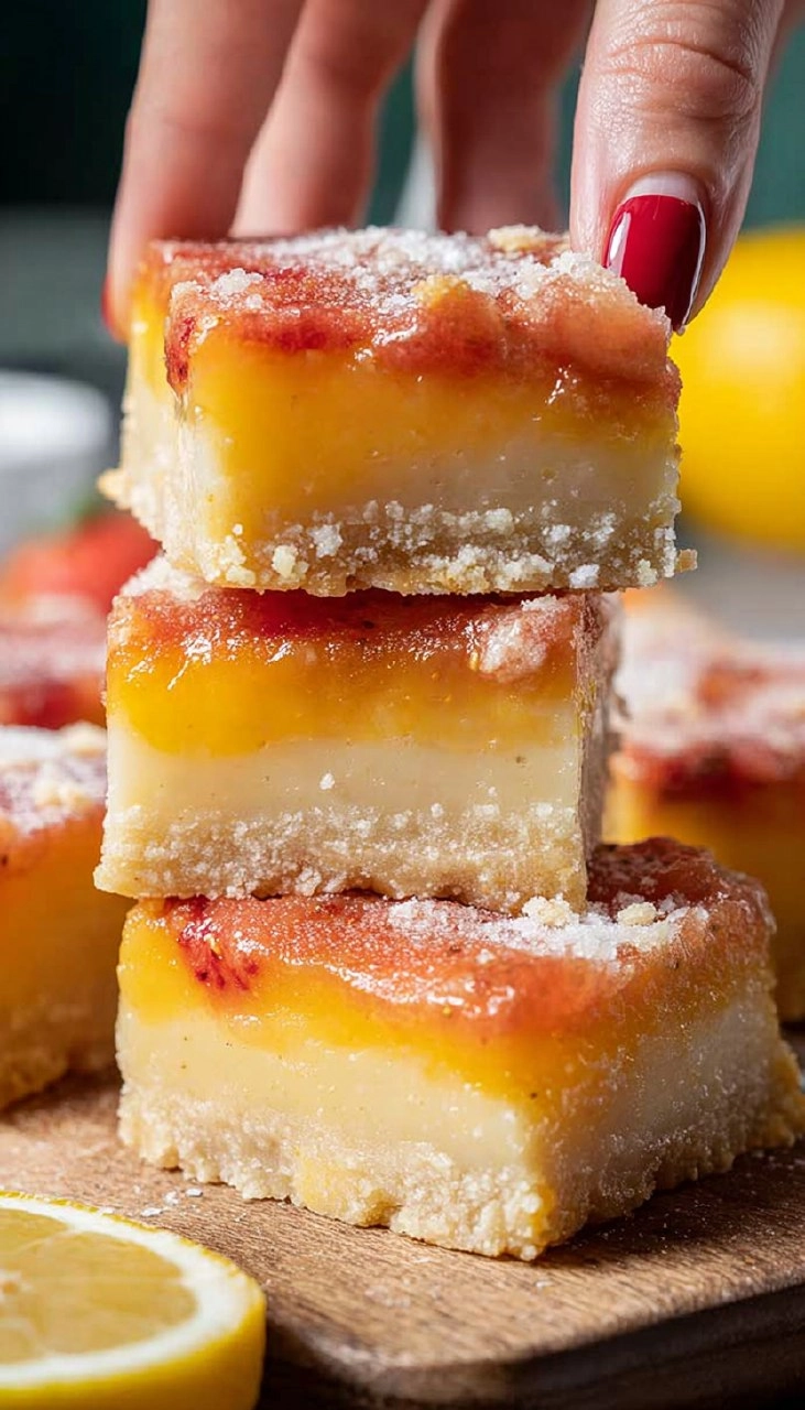 Strawberry Lemon Bars 85 Strawberry Lemon Bars