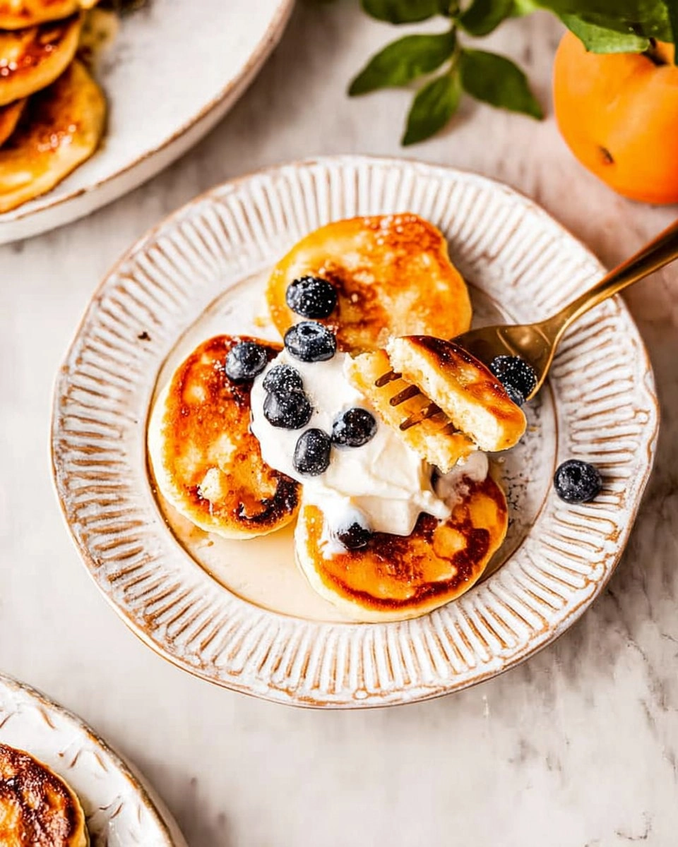 Syrniki Ukrainian Cheese Pancakes