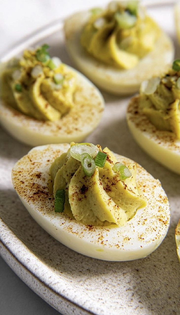 Vegan Deviled Mashed Potato Eggs