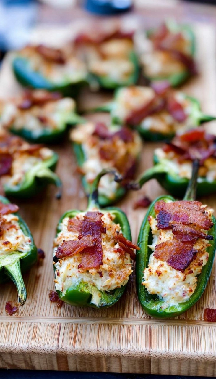 Crab Rangoon Stuffed Poblano Peppers
