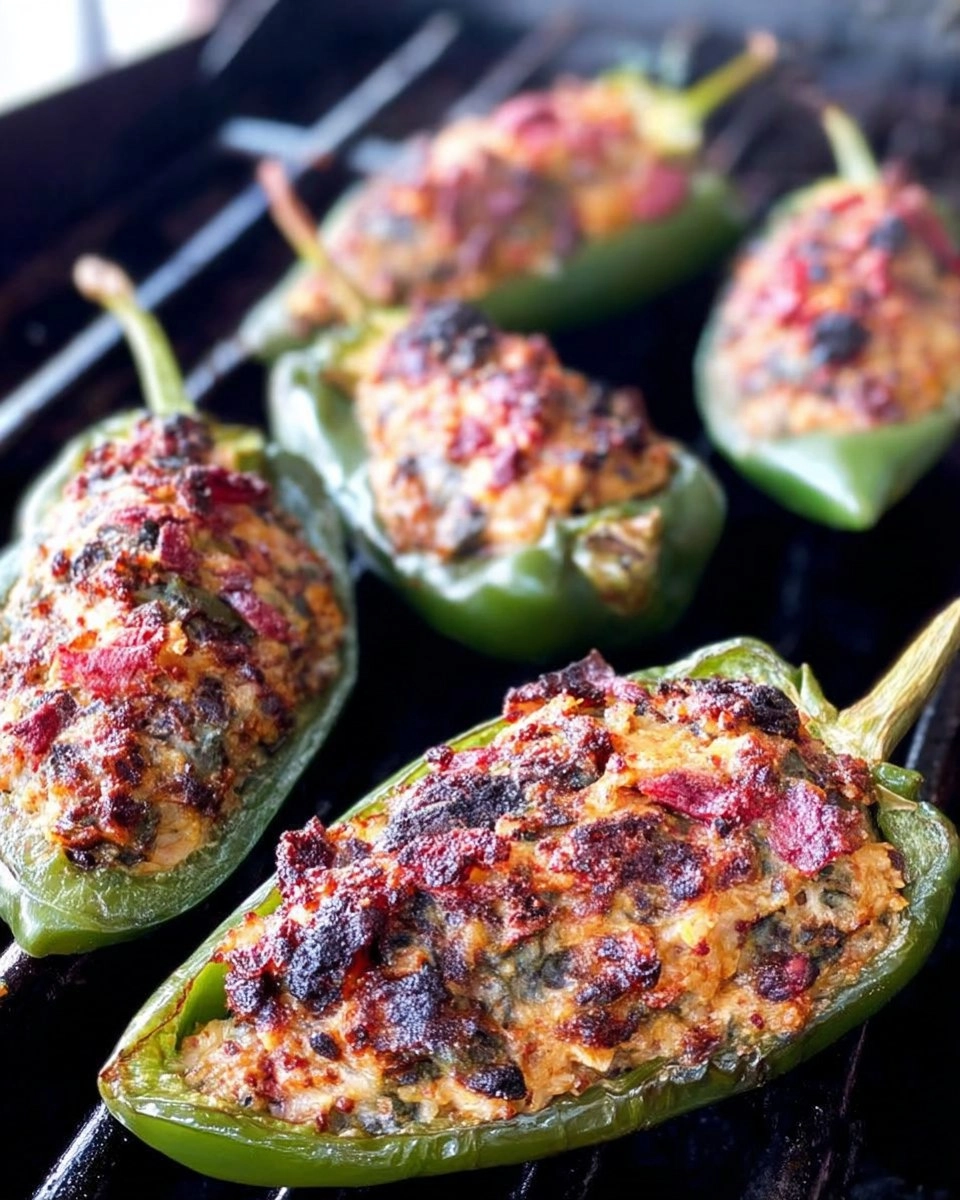 Crab Rangoon Stuffed Poblano Peppers