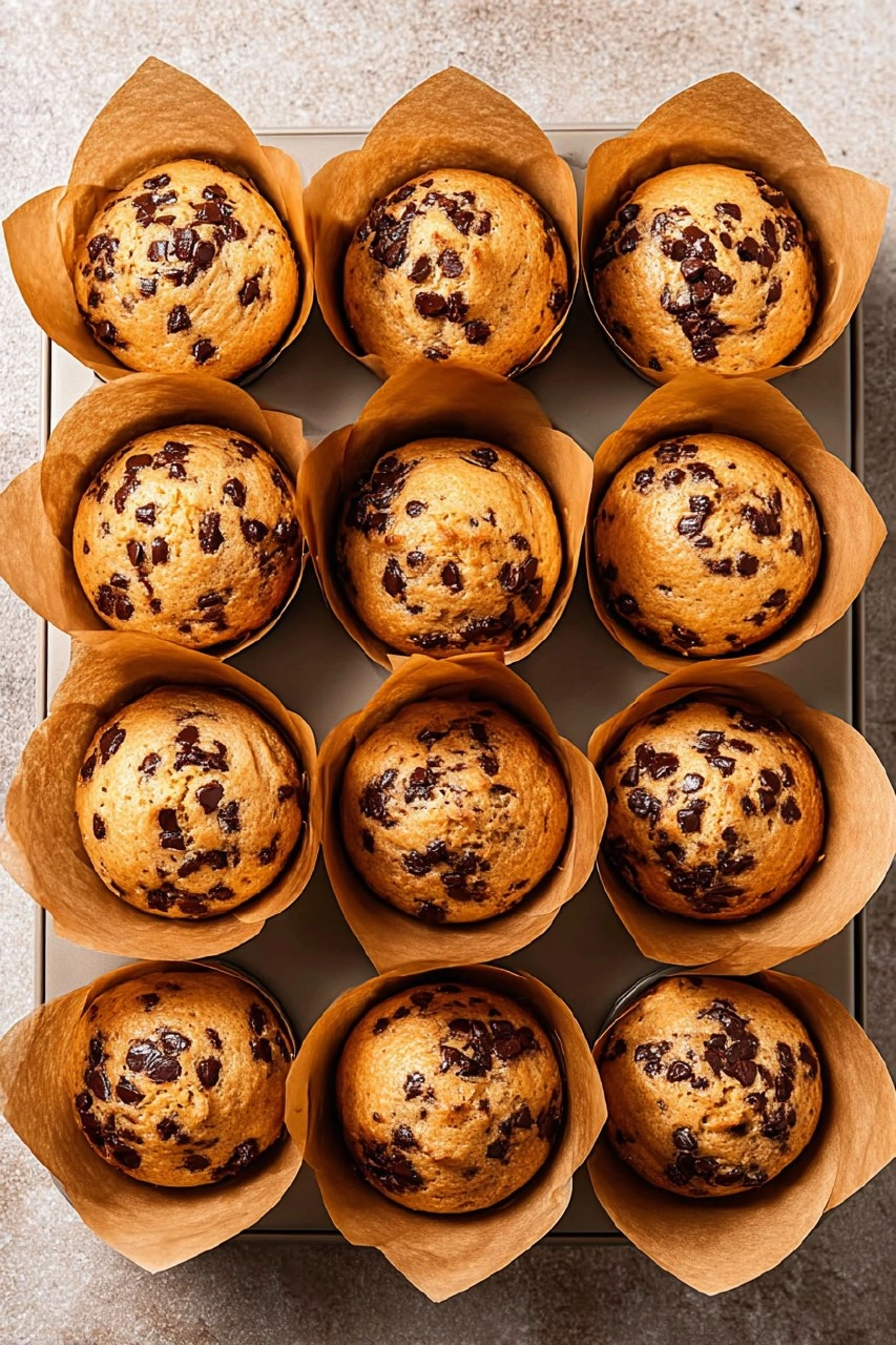 Gluten Free Choc Chip Protein Muffins