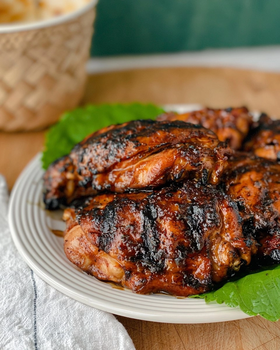Huli Huli Grilled Boneless Chicken Thighs
