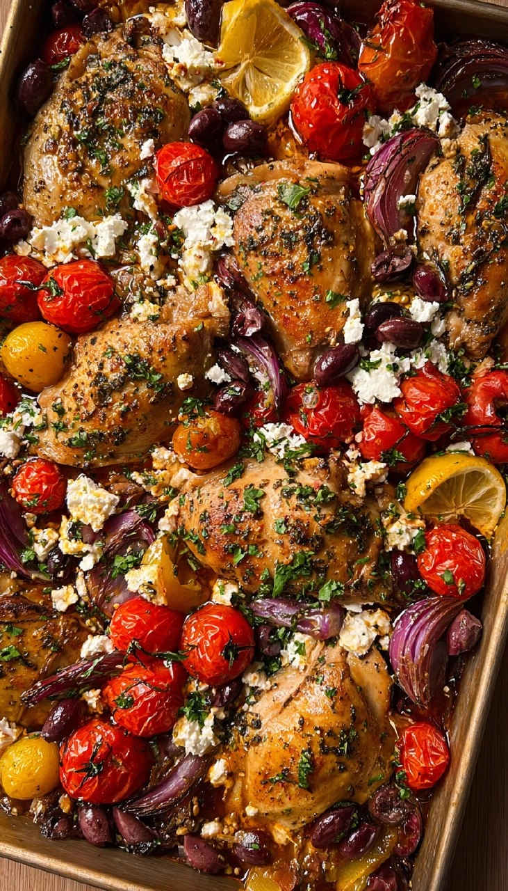 Mediterranean Sheet Pan Chicken 115 Mediterranean Sheet Pan Chicken