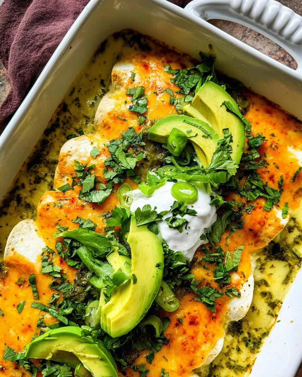 Poblano Chicken Enchiladas