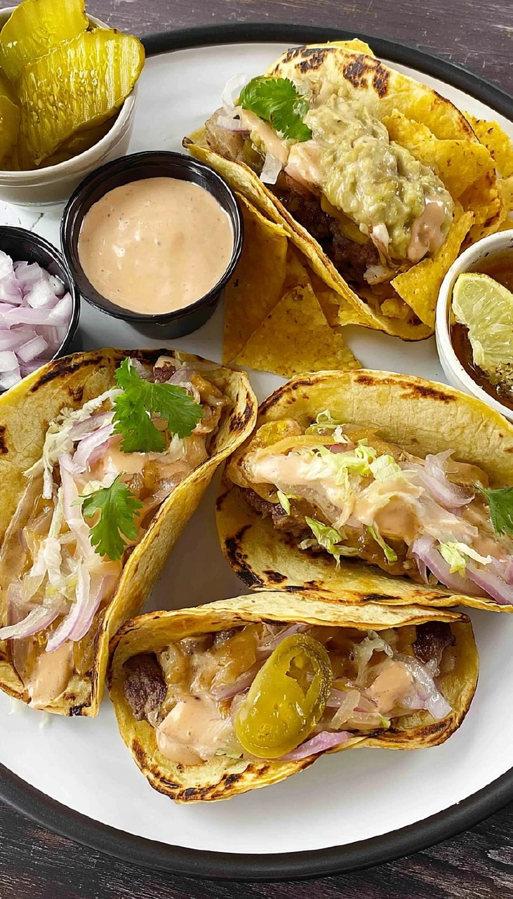 Smash Burger Tacos