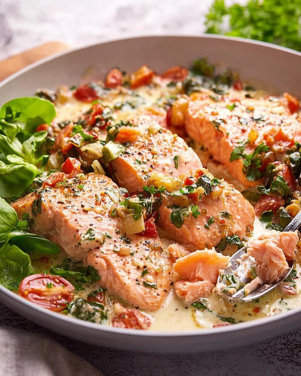 Tuscan Salmon Skillet