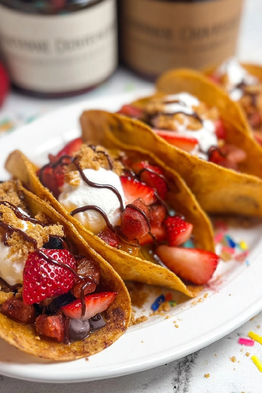 cinnamon crunch fruit tacos